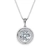 Colgante Brújula OVNI de Moissanita para Mujer, Plata Esterlina S925, Collar de Lujo Brillante de Alta Gama, Venta al por Mayor Transfronteriza