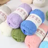 Fio de Algodão Leite Penteado de 4 Fios para Bebê Bola de Lã Fio para Bebê Crochê Tricô à Mão Material DIY Pacote Atacado