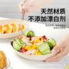 Caja de ensalada biodegradable, caja de almuerzo de pulpa 850 ml, tazón ovalado, para sushi, ensalada, para llevar, caja de comida rápida, grado alimenticio, respetuoso con el medio ambiente
