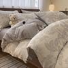 Novo Conjunto de Três Peças de Fio de Algodão Quatro Peças Capa de Edredom Jacquard Tingido no Fio de Algodão Puro Lençóis de Cama Conjunto de Roupa de Cama de Três Peças Venda por Atacado