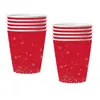 Set de utilería de decoración de ambiente navideño, platos de papel desechables, vasos de papel, servilletas de papel, vajilla temática para fiestas al por mayor
