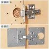 Peça de Reparo de Dobradiça de Porta de Armário Placa de Fixação Aço Inoxidável para Dobradiça de Guarda-Roupa Amortecedor de Dobradiça Ferramenta de Instalação e Reparo Estilo de Armário