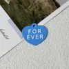 Acessórios para Joias DIY Coloridos Cola Doce Etiqueta de Coração em Inglês Pulseira de Silicone Pingente Pingente de Colar