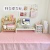 Mantel de cuadros rojos de internet corazón de niña escritorio de dormitorio de estudiante fresco mesa de comedor mesa de centro mantel fábrica entrega de una pieza
