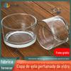 Copo Transparente para Vela de Aromaterapia por Atacado Copo de Vidro Boca Larga à Prova de Vento Copo Doméstico Ornamento Porta-Velas de Cristal Garrafa de Vidro