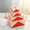 Caixa de Presente com Carimbo Dourado para o Dia dos Namorados Chinês, Caixa de Presente com Porta Dupla para o Dia dos Namorados, Dia dos Namorados Chinês, Caixa de Embalagem de Presente de Natal, Lembrança
