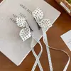 Grampo de Cabelo Infantil Estilo Princesa com Laço 3D e Fita Lateral, Grampo de Cabelo Elegante com Bolinhas da Moda, Acessório de Cabelo Orelha de Fada