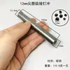 Punzón de Instalación de Remache de Champiñón Apuntado de 5-12 mm Herramienta Manual de Punzonado para Cinturones de Cuero DIY Herramienta de Instalación de Barra de Hierro