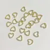 Anillo de Cuentas con Forma de Corazón de Doble Agujero Electroplateado Ccb para Pulsera, Collar, Pendientes Hechos a Mano con Cuentas Accesorios de Joyería Venta al por Mayor