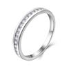 Anel de prata esterlina 925 feminino europeu e americano clássico retro versátil zircão anel de diamante comércio exterior jóias transfronteiriças processamento de jóias de prata