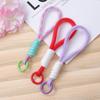 Cor de correspondência de telefone móvel cordão chaveiro simples curto caso de telefone móvel universal cordão criativo carro chaveiro ornamentos