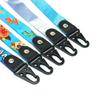 Fabricante de logotipo personalizado de poliéster con transferencia térmica para teléfono móvil, correa corta para llavero, cordón para auriculares, correa corta para muñeca