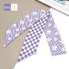 Lenço de Seda Versátil de 96 cm de Comprimento com Laço, Fita Floral e Fita Decorativa para Amarrar no Cabelo ou Decorar Bolsas como Lembrança