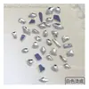 Joias de unha mistas atacado tamanho grande pequeno vidro cor champanhe aurora diamante formato especial acessório de unha diy