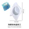 Molde epoxi de cristal diy caja de almacenamiento de concha creativa molde de silicona fábrica en stock al por mayor