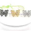 Cristal de color fuerte de 14k hecho a mano con cuentas DIY accesorios broche de mariposa cuentas espaciadoras accesorios para colgante de collar