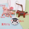 Bolsa Portatazas de Té Pegaso de Colores, Mochila, Caballo Pequeño, Colgante de Oveja Pequeña, Adorno Colgante para Coche de PU, Llavero, Accesorios de Pegaso