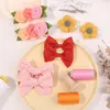 Pinza para el Cabello con Lazo de Flor Más Vendida de Amazon para Niños, Pinza de Doble Capa de Color Sólido para Flequillo, Pinza Lateral para Cabello de Bebé 2909