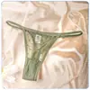 Tanga Sexy de Malla con Lunares Transfronteriza para Mujer, Entrepierna Transparente de Algodón Puro de Cintura Baja, Pantalón T para Mujer con Correas Delgadas Que No Aprietan las Caderas