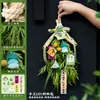 Decoración Colgante de Artemisa Artificial para el Festival del Bote del Dragón, Ramo Hecho a Mano DIY Repelente de Mosquitos con Borlas, Decoración Colgante para la Puerta de Entrada