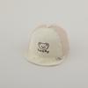 Sombrero nuevo bebé gorra de béisbol con borde sombrero de malla delgada oso LUCKY lindo niños verano sombrero de protección solar