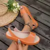 Sandalias Planas de Verano 2022 para Mujer, Estilo Europeo y Americano Transfronterizo, Tallas Grandes, Suministro Directo del Fabricante