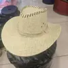 Chapéu de Palha de Cowboy Ocidental para Mulheres, Chapéu de Sol para Viagens ao Ar Livre, Proteção Solar de Verão, Aba Larga, Chapéu para Férias na Praia