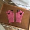 Guantes de lana de punto de color sólido estilo coreano, lindos guantes de mariposa con pantalla táctil, guantes a prueba de frío para estudiantes, invierno