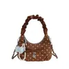 Bolsa Pequena Exquisita Super Popular para Mulheres, Nova Tendência de Verão 2026 com Bolinhas, Bolsa de Ombro Transversal para o Dia a Dia