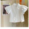 Conjunto de Ropa de Verano para Niñas con Peto Delgado 2024 Nueva Moda Urbana Trendy Dos Piezas Camisa de Algodón