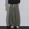 Novo Produto Outono/Inverno 2026: Calça Casual Masculina Lyocell Estilo Foice, Tendência Americana Versátil de Caimento Solto com Caimento Suave, Calça de Marca Tendência