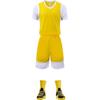Uniforme de Basquete Falso Duas Peças Manga Curta Uniforme de Jogo para Unidade Escolar Uniforme de Basquete Adulto Infantil Número Impresso