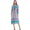 Vestido estampado Bohemia transfronterizo Europa y Estados Unidos una variedad de fabricantes de vestidos florales suministro directo una variedad de falda suelta