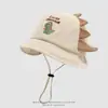 Chapéu de Pescador de Veludo Cotelê com Aba Curta Estilo Coreano Chapéu Fofo de Desenho Animado Novo Modelo Primavera e Outono para Meninos e Meninas Transfronteiriço