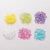 Bolsas de Cuentas de Manguera de Color Mágico Plástico Chapado en Color Cuentas de Tubo Pequeño Material de Fábrica para Slime DIY Barro de Cristal Pegamento Relleno de Crema