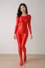 Atacado Body Brilhante de Seda Cor Sólida Camada Base Gola Redonda Body Modelador Sedoso Corte Alto Shapewear Bodybuilding Ginástica