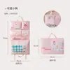 Bolsa de Almacenamiento de Viaje Siete en Uno de Dibujos Animados, Bolsa Colgante Portátil y Sencilla para Ropa Interior y Calcetines, Almacenamiento Portátil Impermeable para Ropa