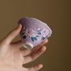 Taza de Té Cónica de Cerámica Miyan Pintada a Mano Rosa Monet para Uso Doméstico, Taza de Cata de Té Boca de Flor, Taza Individual, Alto Valor, Exclusivamente para Mujeres