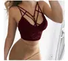 Camisola Sexy para Mujer con Ribete de Encaje, Transparente, Hueca, Cintura Corta Ajustada, Ropa de Casa, Pijama, Top, Estilo Europeo y Americano, Nuevo