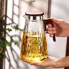 2025 Nueva Tetera de Vidrio Resistente a Altas Temperaturas para el Hogar de Gran Capacidad Verano Fresco Juego de Tazas para Beber Agua Hervida Sensación de Lujo Ligero
