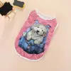 Colete Fino de Primavera para Filhote Roupa de Pet Gato Teddy Roupas de Gato Verão Bulldog Francês Cachorrinho Bichon Roupas de Verão