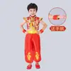 Trajes de Performance Infantil para o Dia de Ano Novo Rap Vermelho Chinês Trajes de Tambor Yangko Jardim de Infância Filha Taiping Trajes de Dança Nacional
