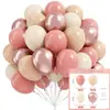 Paquete de Globos Yehua de 12 pulgadas Rosa-Verde-Blanco Dorado Vintage Empaquetado al Vacío Transfronterizo Decoraciones Mixtas para Fiesta de Boda Cumpleaños