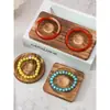 Bandeja de Exhibición de Joyería de Madera Maciza Plato de Diseño de Joyería Materiales Hechos a Mano DIY Wenwan Cuentas para Pulseras Bandeja para Pulseras