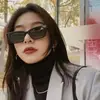 Gafas de Sol Retro de Marco Estrecho Estilo Jennie para Mujer, Protección Solar, Gama Alta, Únicas, Disco, Gafas de Sol Modernas, Tendencia 'Hot Girl' Americana