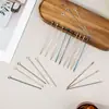 Palillos de cóctel coloridos, acero inoxidable 304, palillos de fruta de cabeza redonda, 11 cm, herramientas para decorar cócteles, palillos de fruta de metal