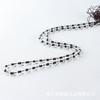 Colar masculino e feminino corrente de contas pingente cordão pingente de jade colar de cordão para o pescoço corrente contas de arroz obsidiana Xiuyu Jade Corrente de contas de arroz