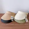 Recomendado por blogueira ~ Chapéu de Palha de Verão Feminino Coreano Chapéu de Sol para Proteção Solar Chapéu de Palha para Férias na Praia Chapéu de Sol