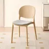 Sillas Coloridas de Moda, una Opción Ideal para Apartamentos Pequeños, Sillas de Comedor de Plástico Minimalistas Modernas con Diseño Delgado, Sillas de Lujo Ligero para Uso Doméstico