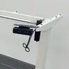 Estrutura de mesa elétrica com altura ajustável com tubos quadrados planos invertidos em colunas de duas seções, suporte de mesa para computador de escritório, suporte ajustável para mesa de estudo